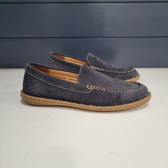 Born Naldo Nubuck Leather Suede Soft Fabric Footbed Rubber Traction Sole 9.5 - Picture 2 of 12
